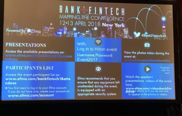 Efma Conference & Fintech/Bank Partnerships